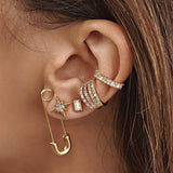 Abi Safety Pin Earring